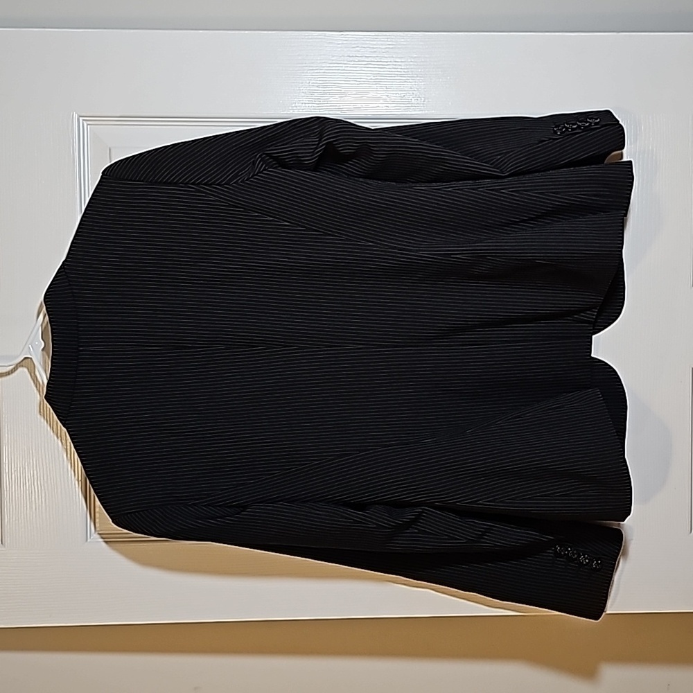 John Meyer Collection Dark Single Button Pinstrip… - image 4